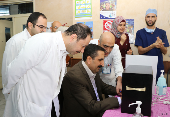مكتب السيطرة على العدوى في مستشفى الجامعة الأردنية يحتفل باليوم العالمي لغسل الأيدي